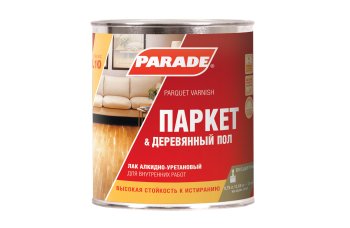 Лак Parade L10 паркетный бесцветный 0,75 л полуматовый